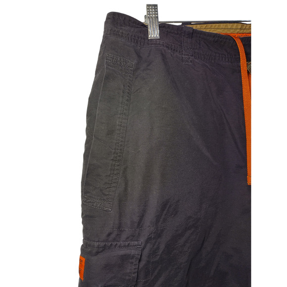 Abercrombie & Fitch Paratroops Mens Cargo Shorts Drawstring Pockets Blue Medium - Picture 4 of 9